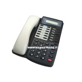 TELEFONO FCI GEO DKT-200BR NERO CON CORNETTA BIANCA - R.