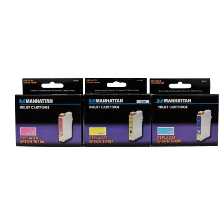 CARTUCCE A GETTO D'INCHIOSTRO MANHATTAN INKJET CARTRIDGE SOSTITUTE PER EPSON T0486, T0485, E T0484