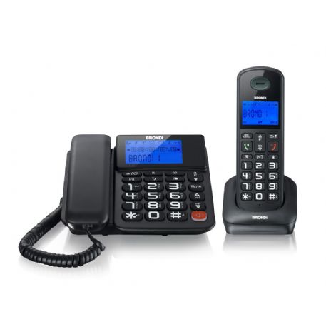 TELEFONO + CORDLESS BRONDI BRAVO STYLE COMBO