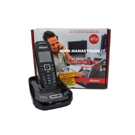 TELEFONO CORDLESS ALADINO VOIP TELECOM NERO - COME NUOVO