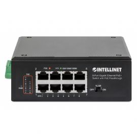 INTELLINET SWITCH ETHERNET GIGABIT 8 PORTE PoE+ CON PoE PASSANTE