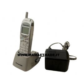 CORDLESS DECT PANASONIC KX-TD7590 CON BASE DI RICARICA ED ALIMENTATORE MA SENZA BATTERIA - REV