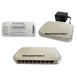 NETGEAR SWITCH  FS608 v3 A 8 PORTE 10/100 MBPS CON ALIMENTATORE - R.