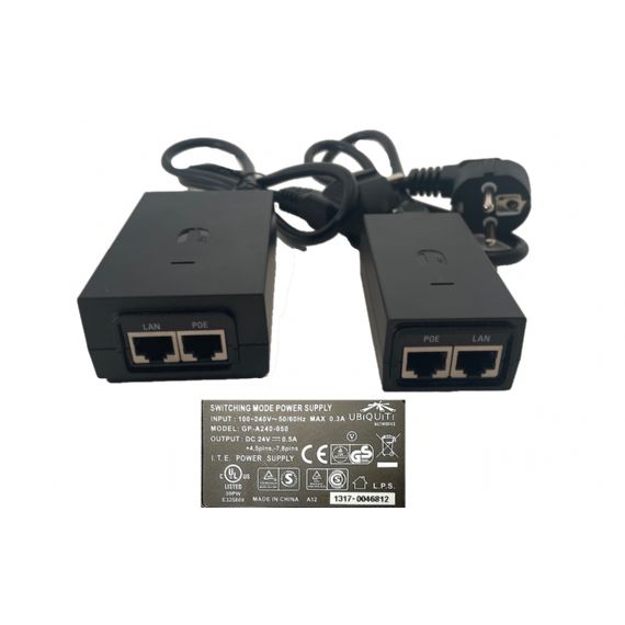 UBIQUITI  GP-A240-050 - COPPIA DI ADATTATORI POE E INIETTORE 24V - R.