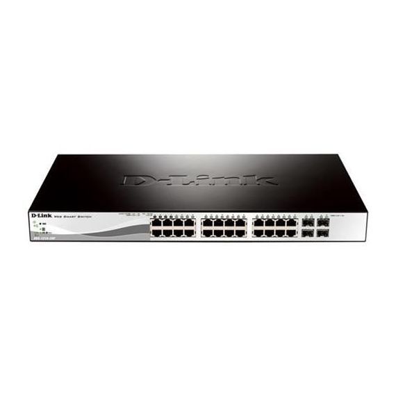 D-LINK DGS-1210-28P SWITCH GESTITO L2 24 X 10/100/1000 (POE) + 4 X GIGABIT SFP MONTABILE SU RACK