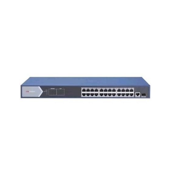 HIKVISION DS-3E0526P-E SWITCH DI RETE NON GESTITO 24+1 PORTE RJ-45 GIGABIT ETHERNET SUPPORTO POE BLU