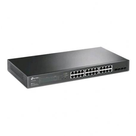 TP-LINK TL-SG2428P SWITCH DI RETE 24 PORTE RJ-45 10/100/1000MBPS POE + 4 SLOT SFP 10/100/1000MBPS COLORE NERO