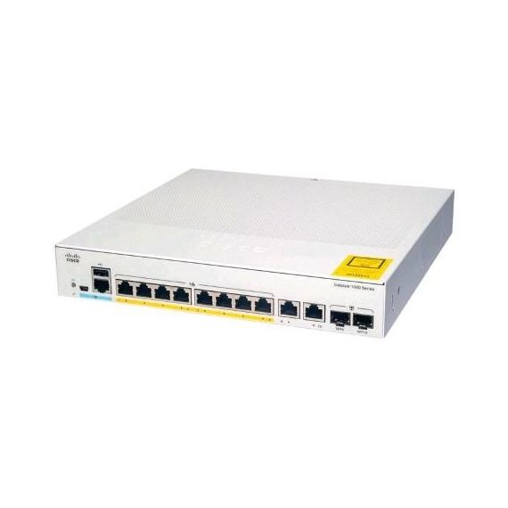 CISCO CATALYST C1000-8P-2G-L SWITCH GESTITO L2 4 X 10/100/1000 (POE+) + 4 X 10/100/1000 + 2 X SFP GIGABIT COMBO (UPLINK) POE+ (67 W)