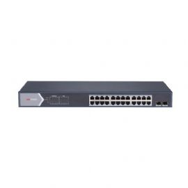 HIKVISION SWITCH 24 PORT GIGABIT SMART POE SWITCH 24 GIGABIT POE PORTS, 2 GIGABIT SFP PORTS, 802.3A