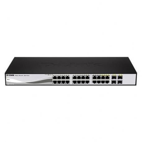 D-LINK DGS-1210-24P SWITCH 28 PORTE GIGABIT DI CUI 24 POE + 4 PORTE SFP SMART MANAGED