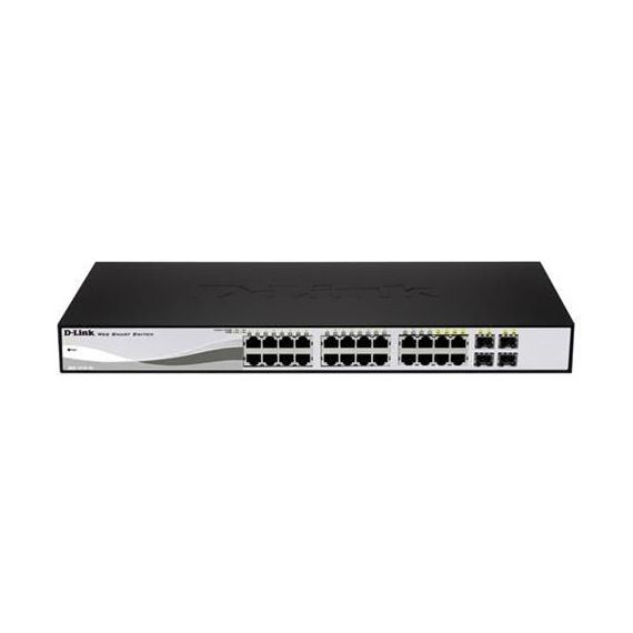 D-LINK DGS-1210-24P SWITCH 28 PORTE GIGABIT DI CUI 24 POE + 4 PORTE SFP SMART MANAGED