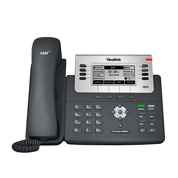 TELEFONO YEALINK SIP-T27G NERO SENZA SUPPORTO - R.