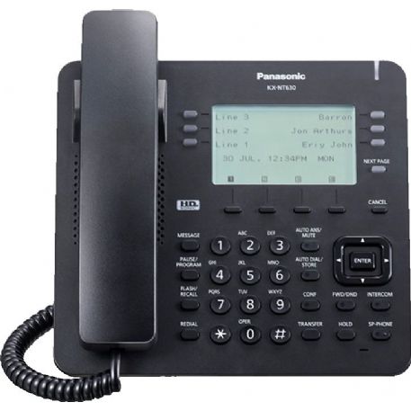 TELEFONO IP PANASONIC KX-NT630 NERO - NUOVO